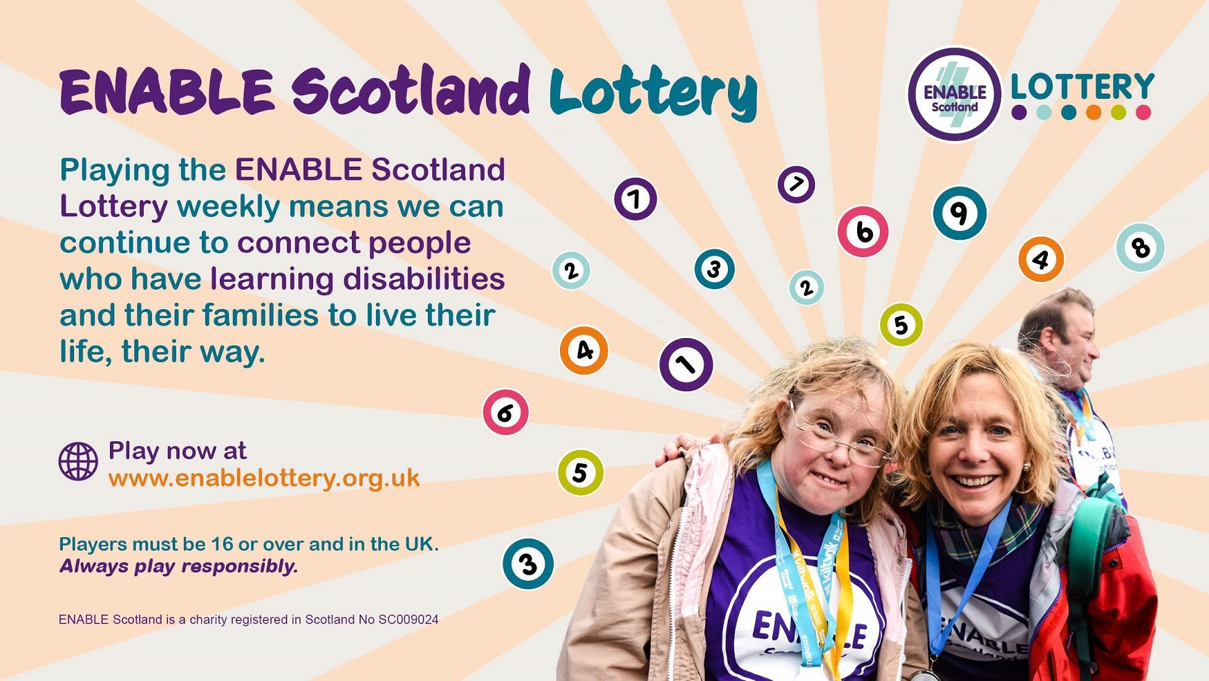 Play the ENABLE Scotland lottery